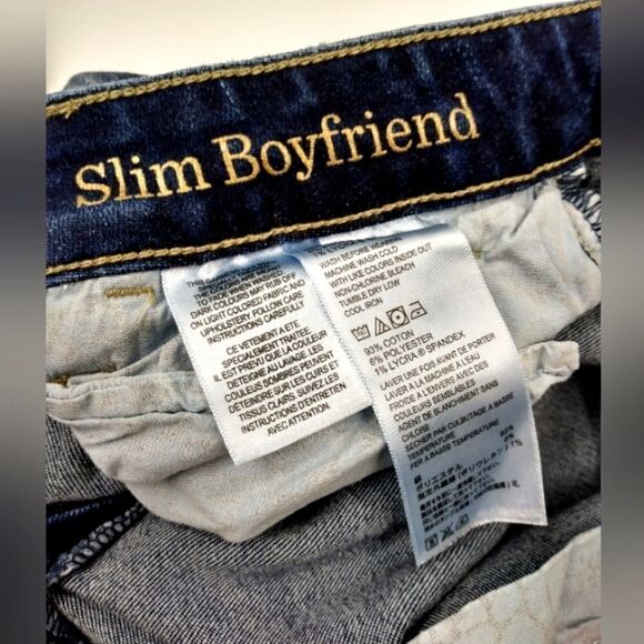 Tommy Bahama Boho Patchwork Vintage Boyfriend Slim Denim Jeans Pants Sz 26 - Picture 11 of 16